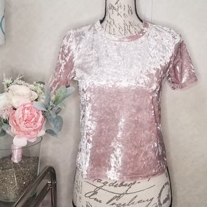 NWOT Pink crop top